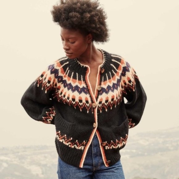 Doen Hue Cardigan in Aberdeen Fair Isle, large - Picture 8 of 8